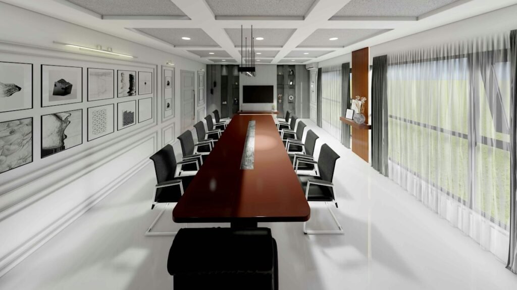 Meeting room for business IT decision-making