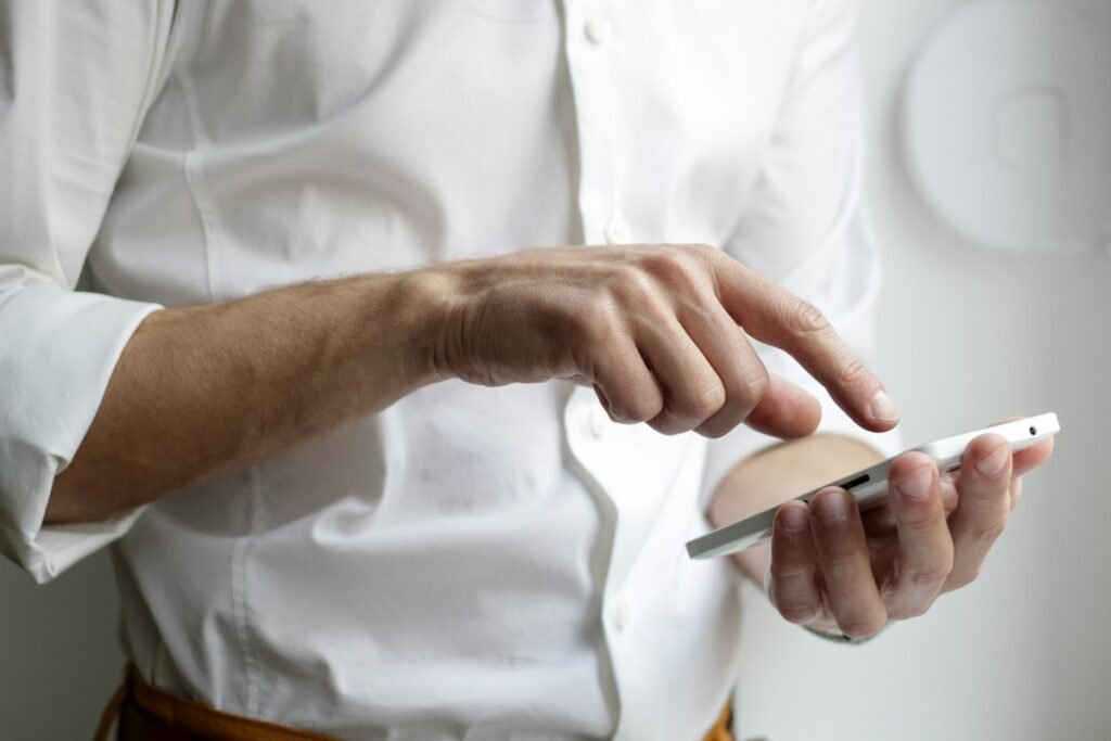 Mobile phone used for business communications